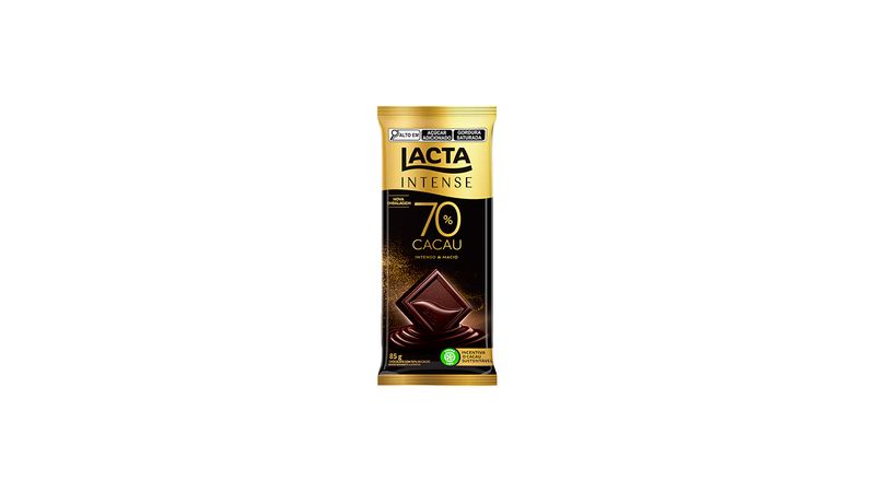 Chocolate Lacta Intense 70% Cacau Tablete 85g - Covabra