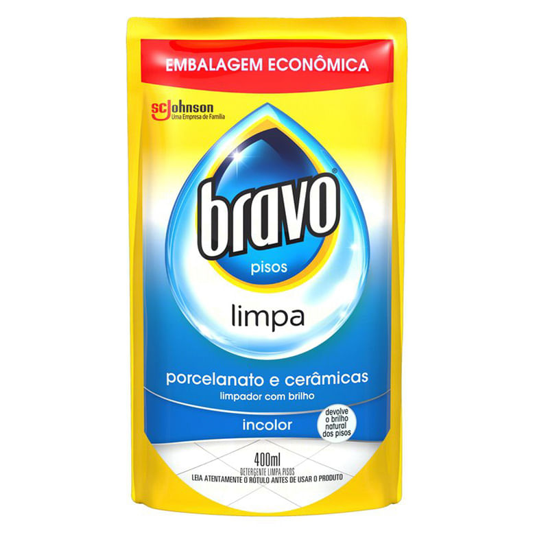 Limpador para Pisos Bravo Cerâmica Sachê 400ml