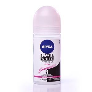 Desodorante Nivea Invisible Black & White Clear Rollon 50ml