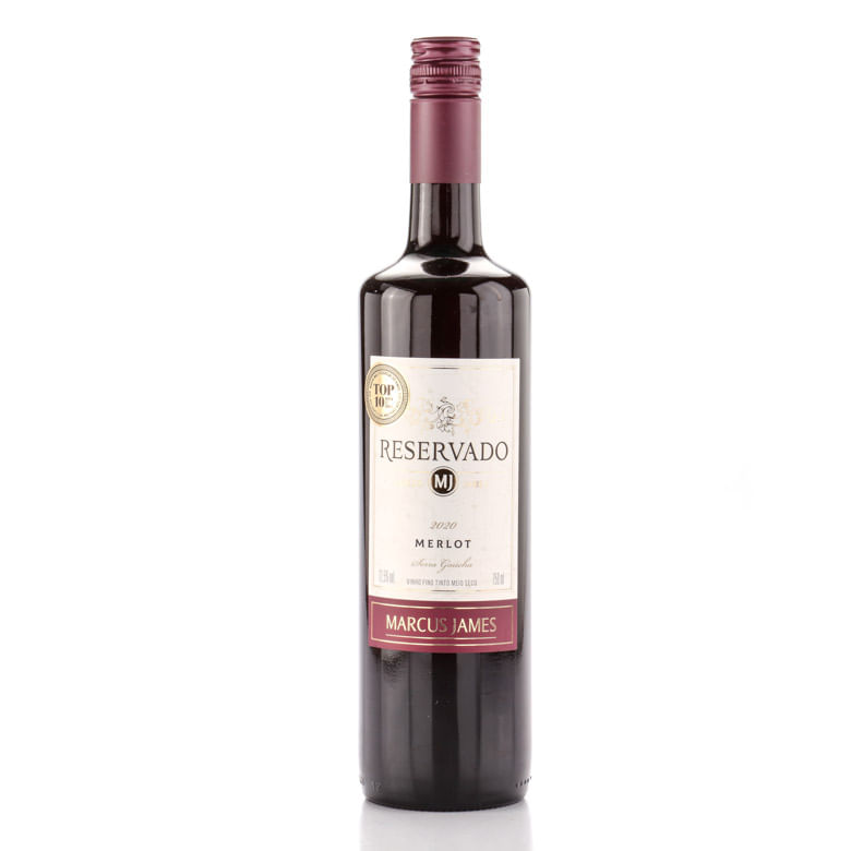 Vinho Nacional Marcus James Merlot Tinto 750ml