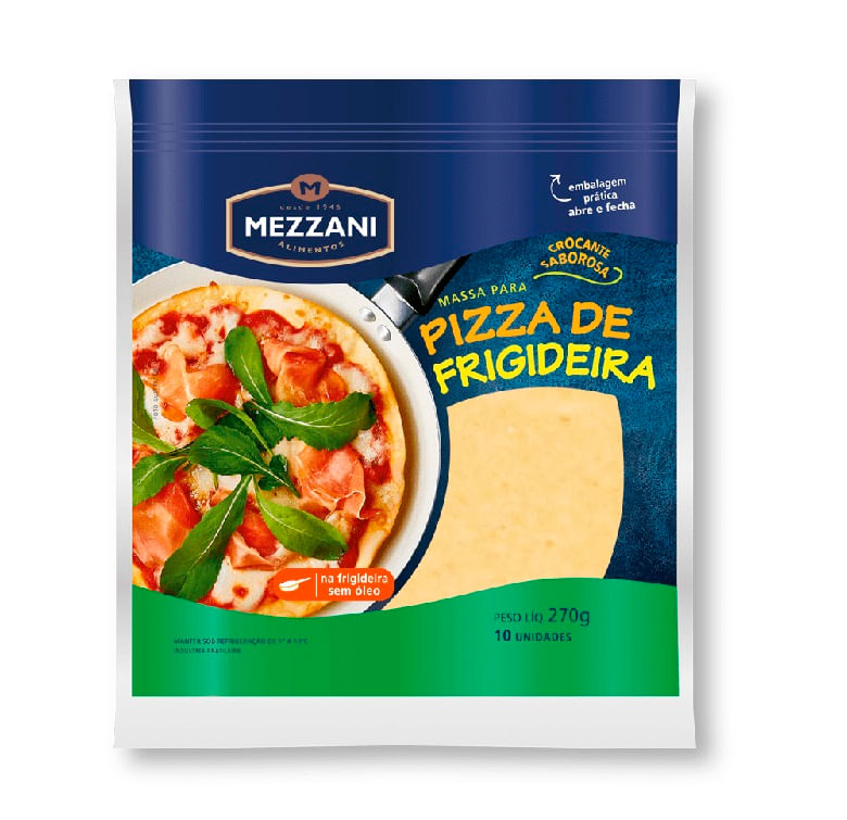 Massa para Pizza Mezzani Frigideira 270g - Covabra
