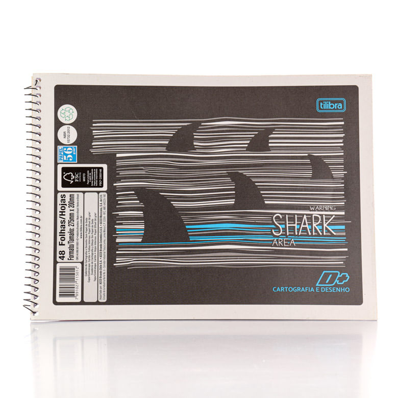 Caderno Espiral Capa Flexível Cartografia e Desenho D+ 48 Folhas - Tilibra