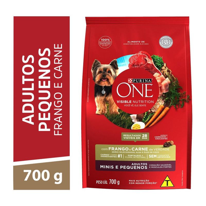 7891000319826-NESTLÉ®PURINA®ONE®RaçãoSecaparacãesadultosMinisePequenosFrangoeCarne700g.jpg
