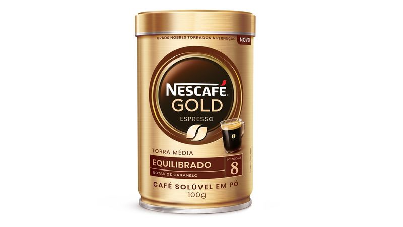 Café Nescafé Solúvel Gold Espresso Equilibrado Lata 100g - Covabra