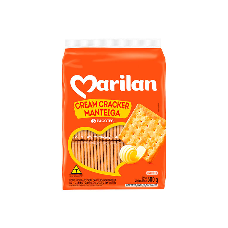 Biscoito salgado Marilan Manteigal 300g