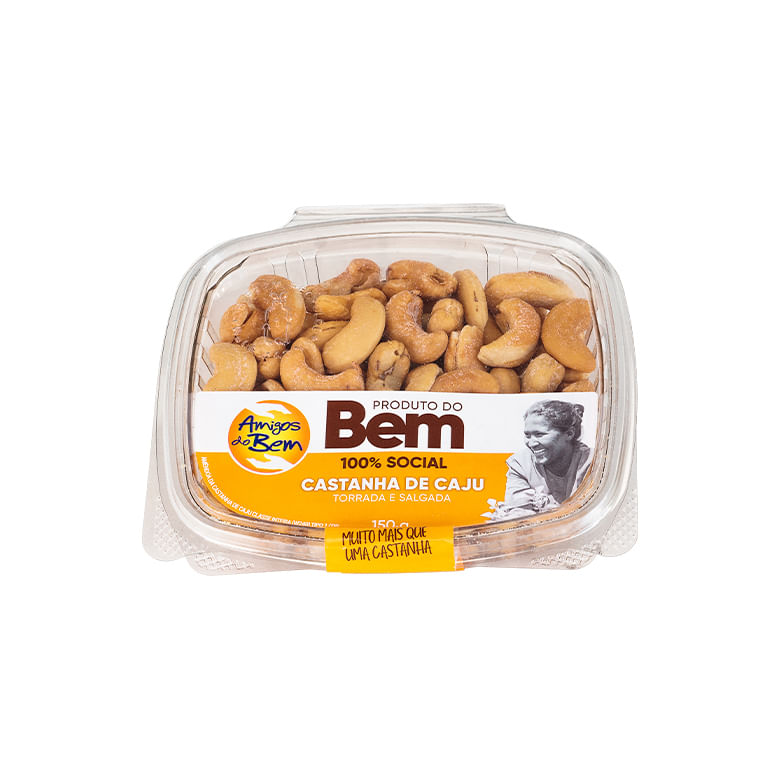 Castanha de Caju Torrada e Salgada Amigos do Bem 150 g