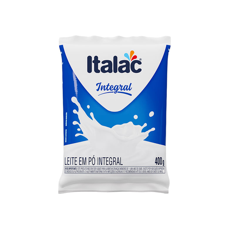 Leite em Pó Italac Integral Sachê 400g - Covabra