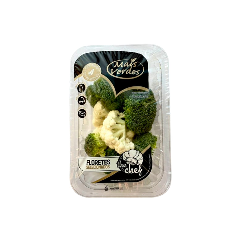 Brócolis e Couve Flor Floretes Mais Verde 300g