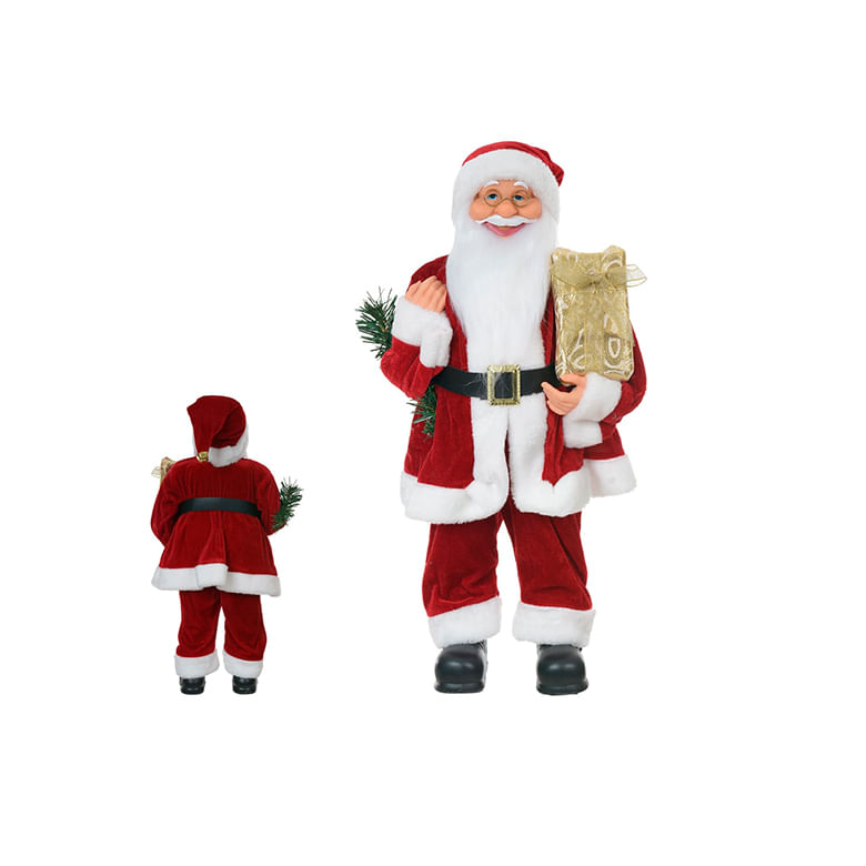 Papai Noel com Balões Vermelho e Branco 30CM - DEA
