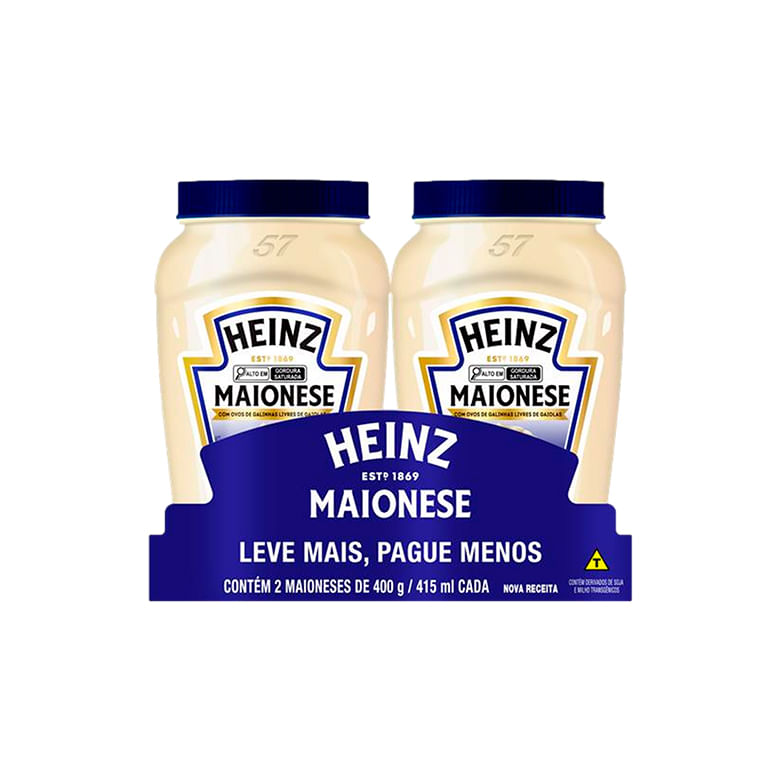 Maionese Heinz Pack 800g com 2 Unidades