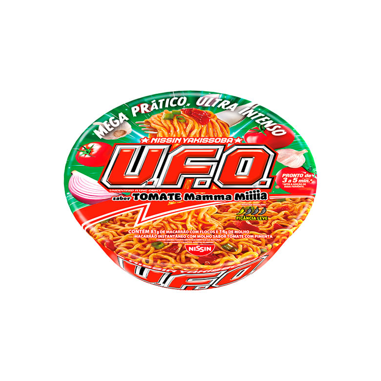 Macarrao Instantaneo Nissin Ufo Tomate Picante 97g - Covabra
