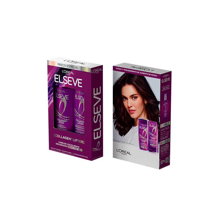 Shampoo Elseve Pack Promo Colageno Lifter 375ml - Covabra