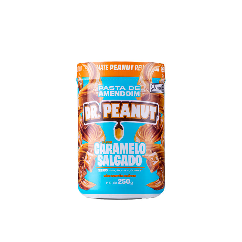 Pasta Amendoim Dr.Peanut Whey Protein Zero Açucar Caramelo Salgado 250g