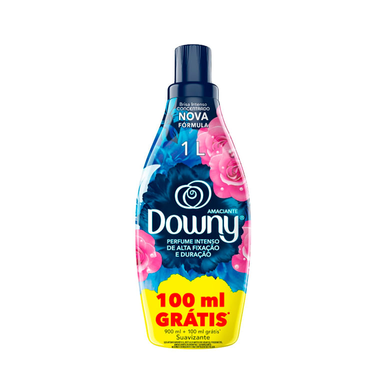 Amaciante de Roupa Concentrado Brisa Intenso Downy Frasco 1l Grátis 100ml