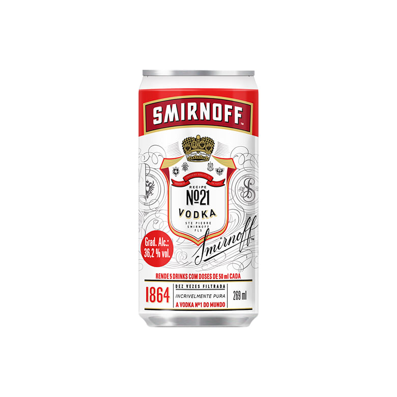 Vodka Smirnoff Lata 269ml