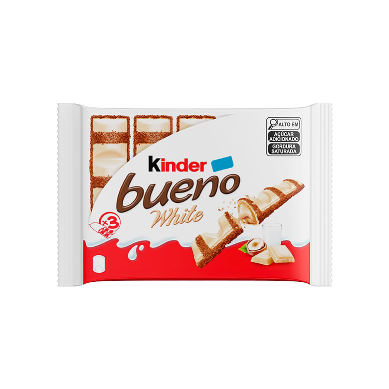 Chocolate Kinder Bueno White Pack com3 117g - Covabra