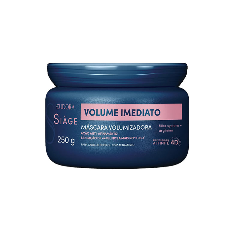 Mascara Capilar Eudora Siage Volume Imediato 250g - Covabra