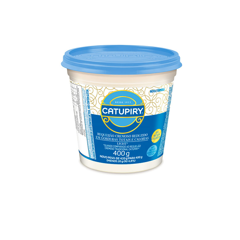Requeijão Cremoso Catupiry Light Pote 400g