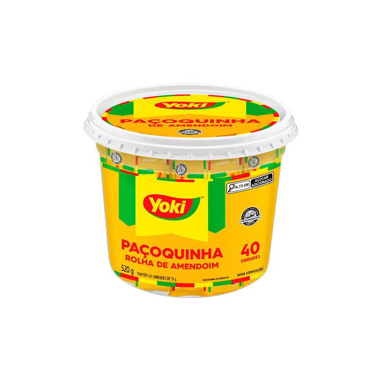 Paçoquinha Yoki Rolha 520g