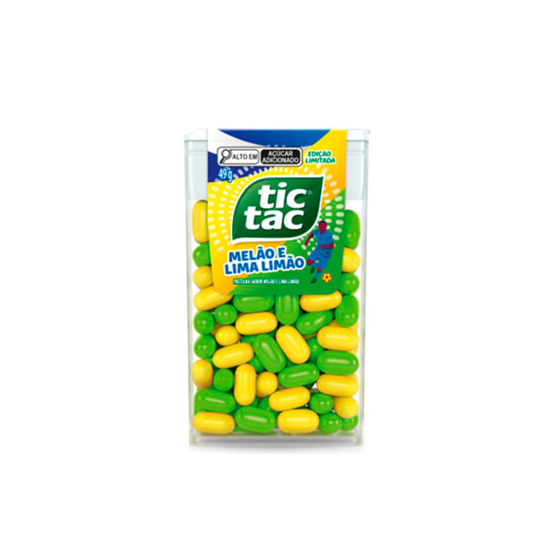 Pastilhas Tic-Tac Melão e Lima Limão 49g - Covabra
