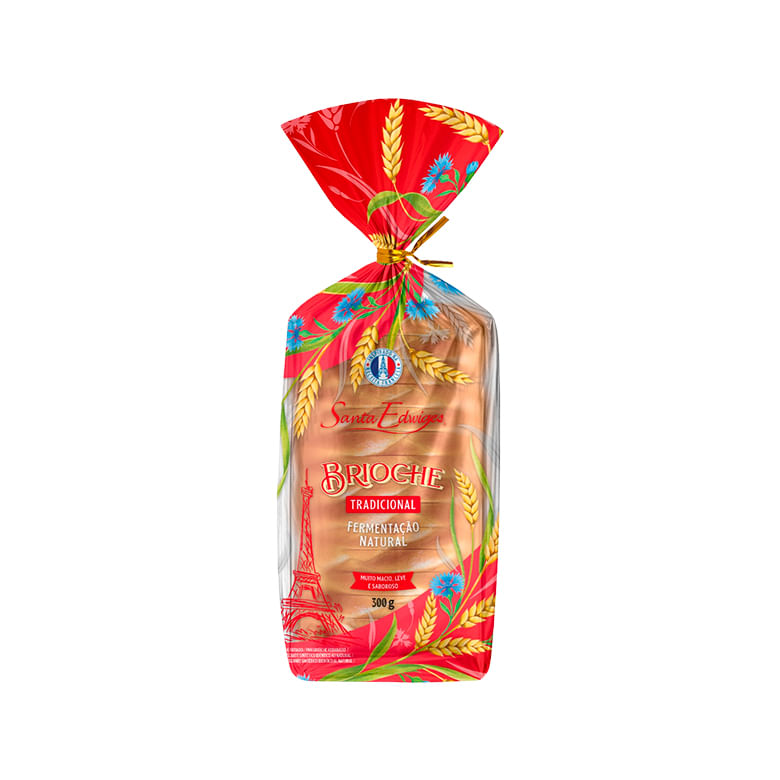 Pão Brioche Santa Edwiges Tradicional 300g - Covabra