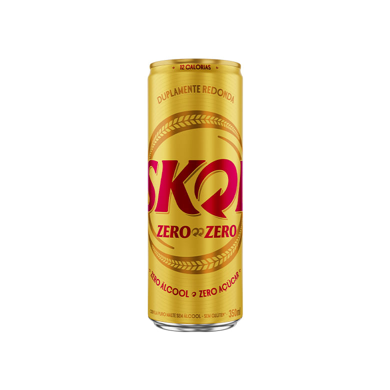 Cerveja Puro Malte Sem Álcool Skol Lata 350ml
