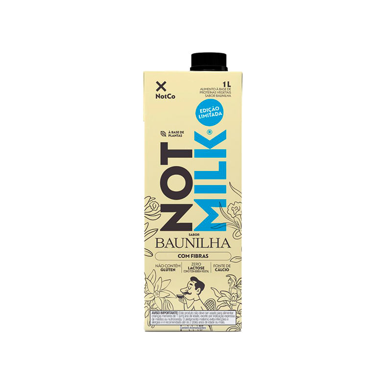 Bebida Vegetal Notmilk com Fibras Baunilha 1l