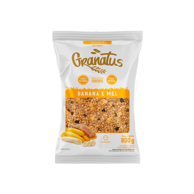 Granola Granatus Banana e Mel 800g - Covabra
