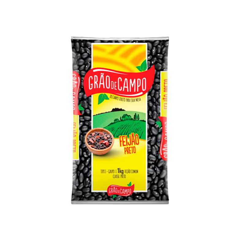 Feijão Grão de Campo Preto 1kg