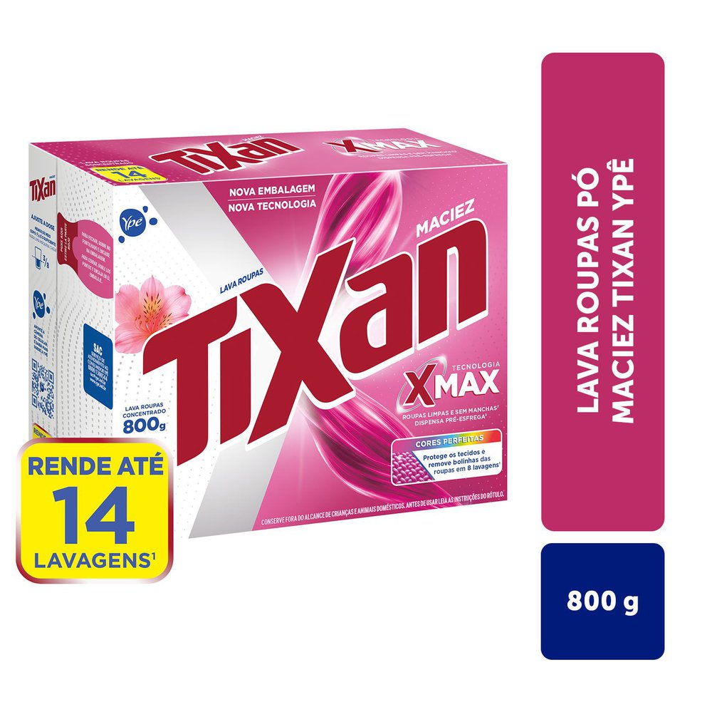 Lava Roupas Tixan Maciez 800g - Covabra