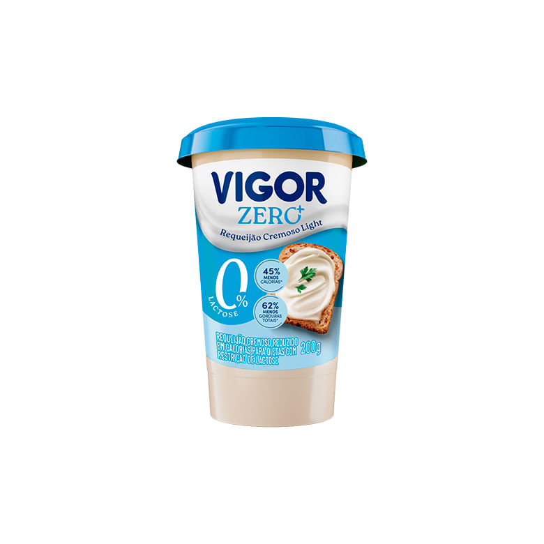 Requeijão Cremoso Vigor Light Zero Lactose 200g